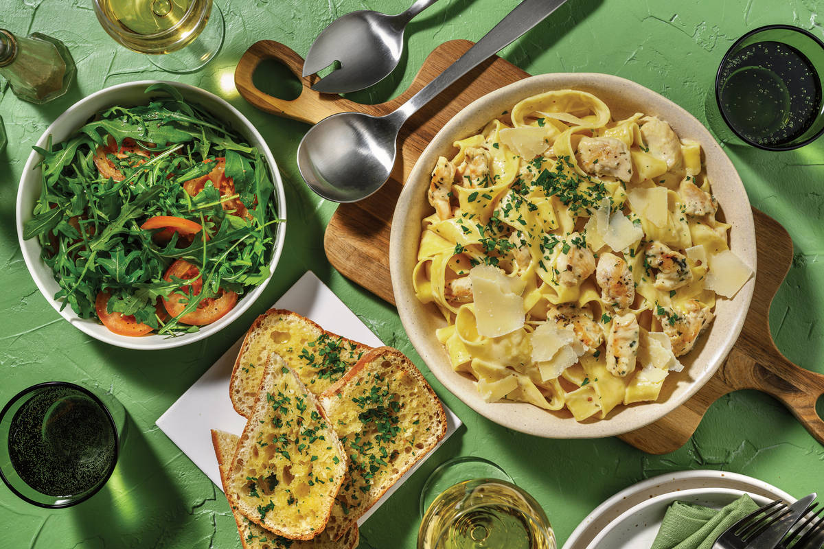 Cheat's Chicken Alfredo Pappardelle Feast