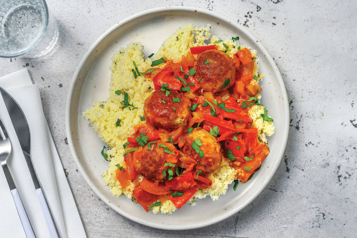 Saucy Spanish-Style Beef Meatballs
