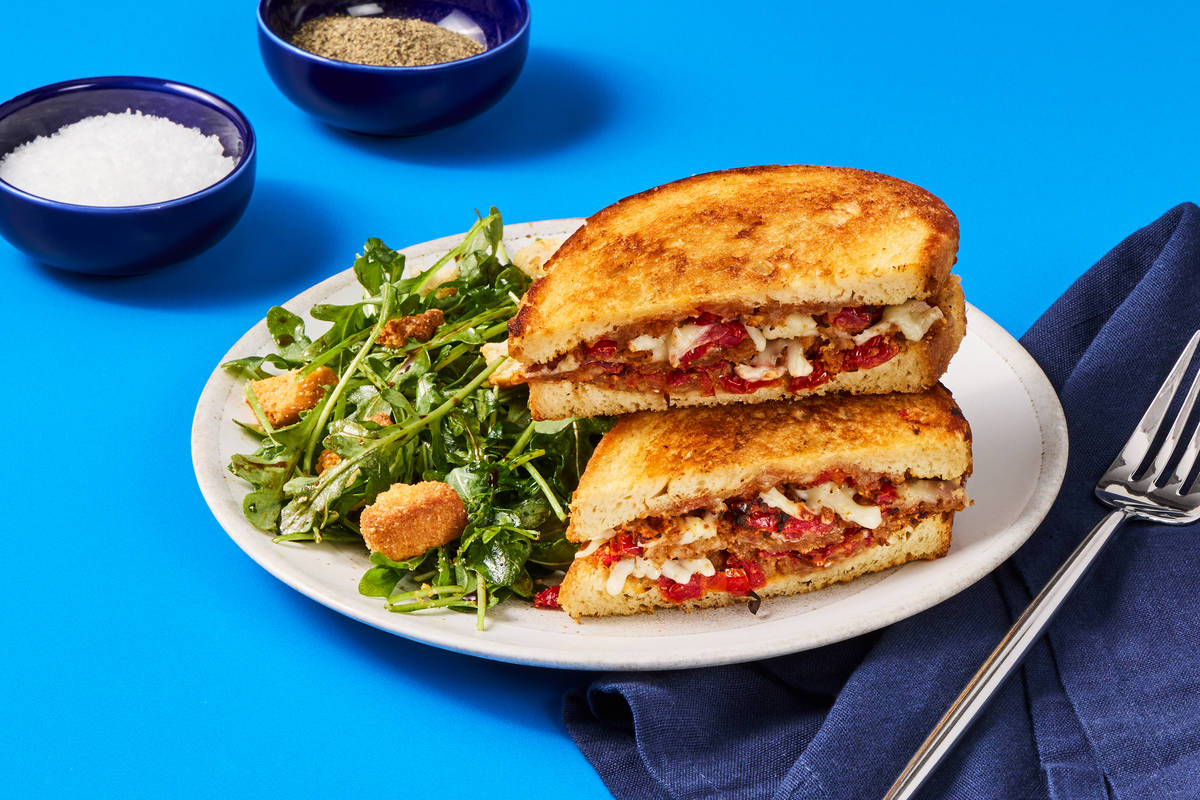 Grilled Cheese & Sun-Dried Tomato Sandos