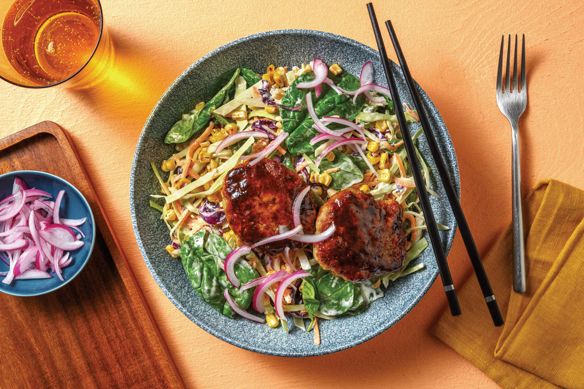 Naked Teriyaki Pork Burger Bowl