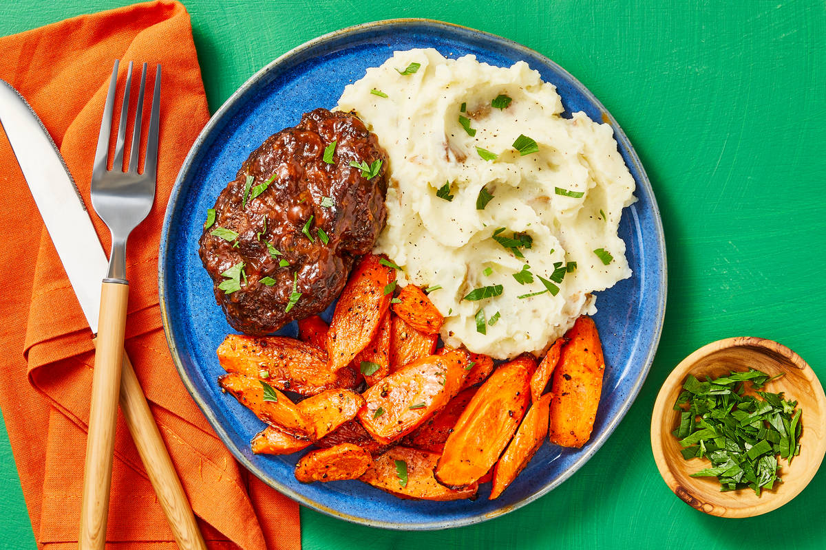 Roasted Garlic & Onion Meatloaves