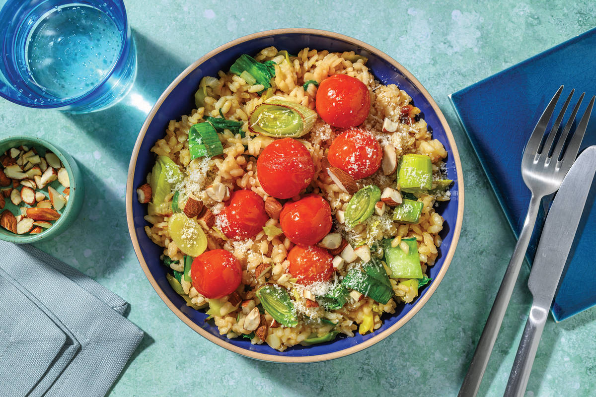 Mediterranean Tomato & Silverbeet Risotto