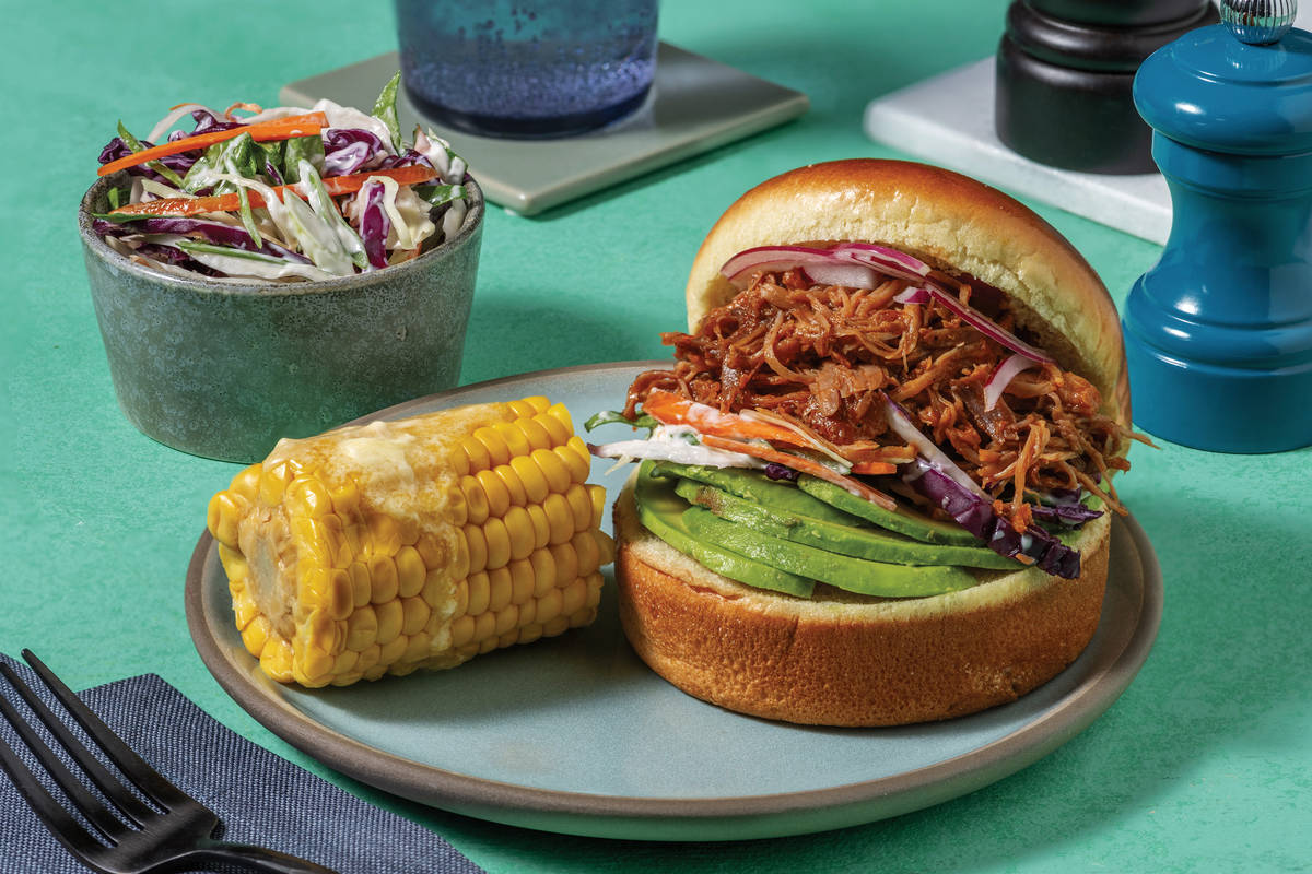 BBQ Pulled Pork & Creamy Slaw Burger