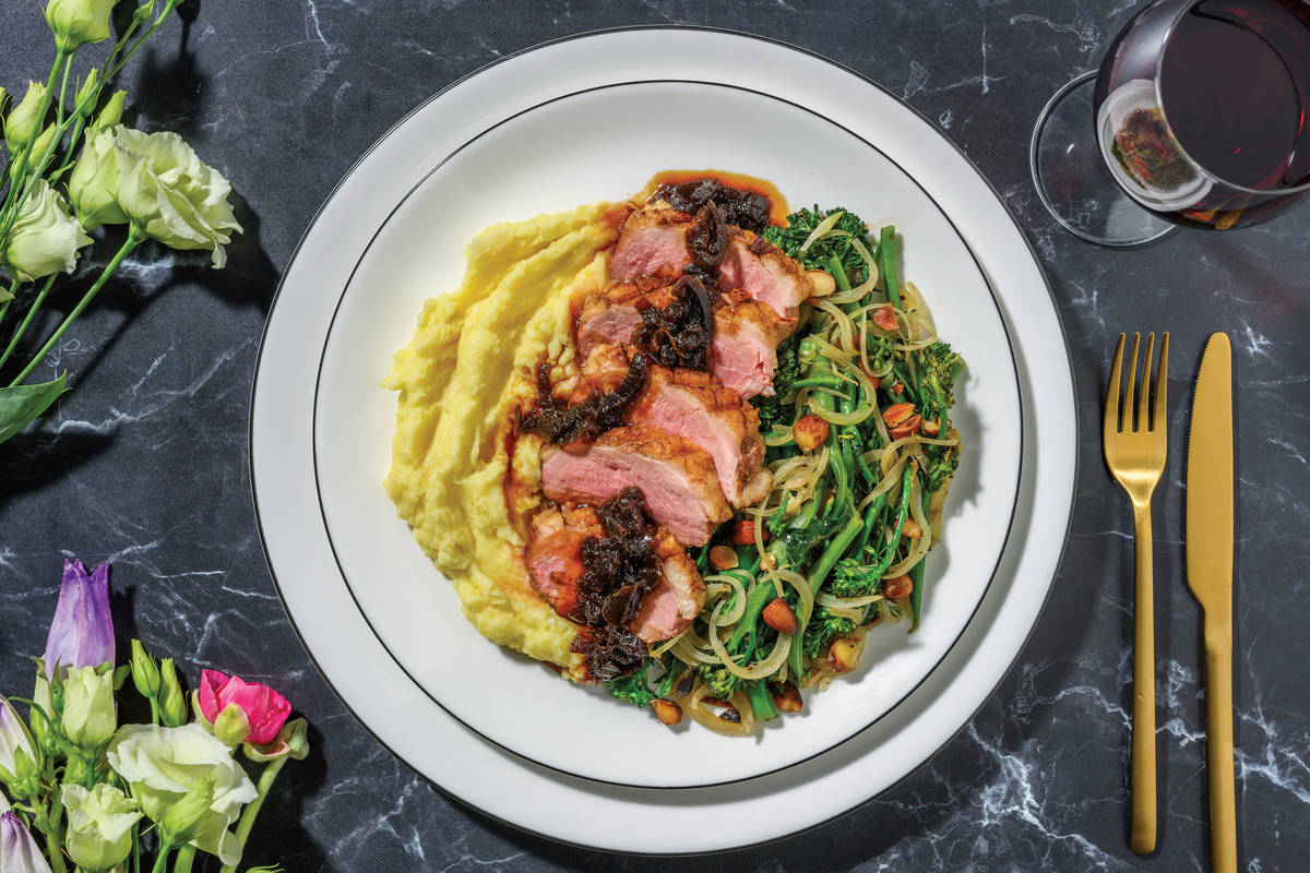 Roast Duck & Truffle-Parmesan Mash