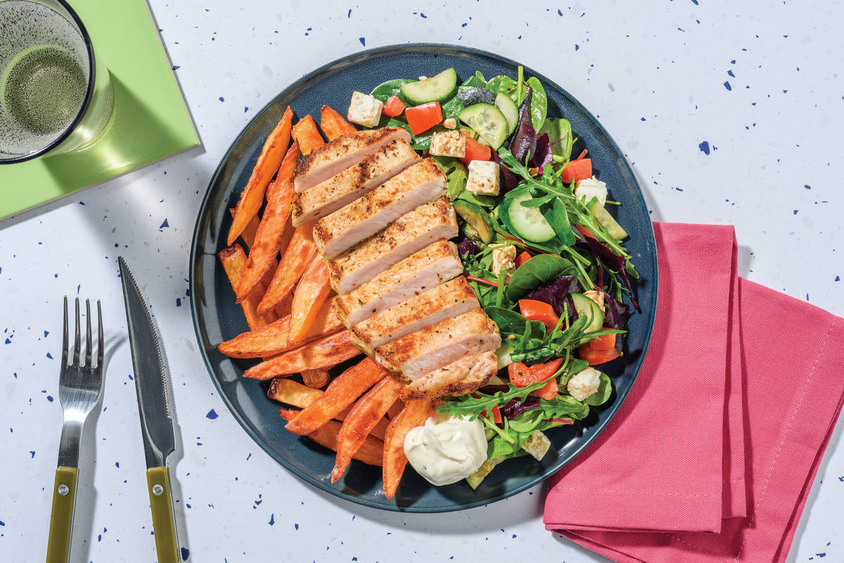 Homestyle Chicken Steaks & Fetta Salad