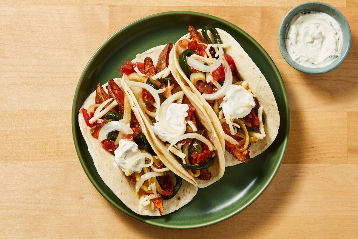 Sweet Potato & Chicken Fajitas