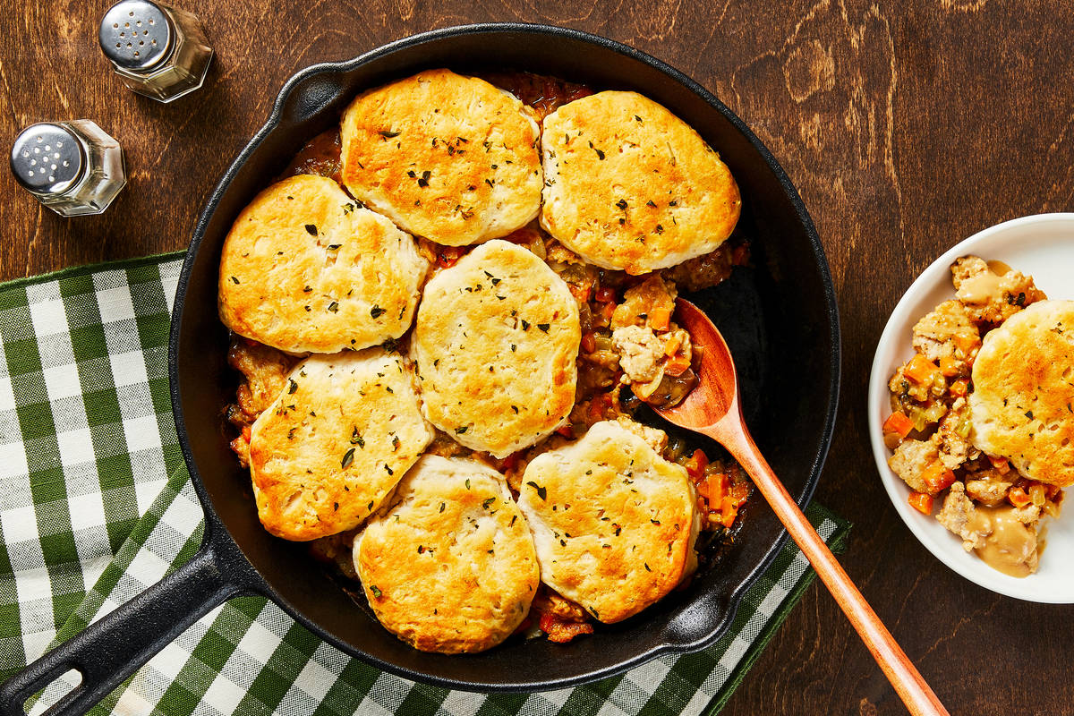 Homestyle Chicken & Biscuit Pot Pie