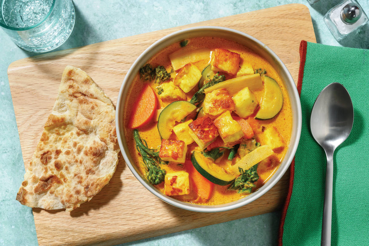 One-Pot Double Indian Haloumi & Veggie Curry