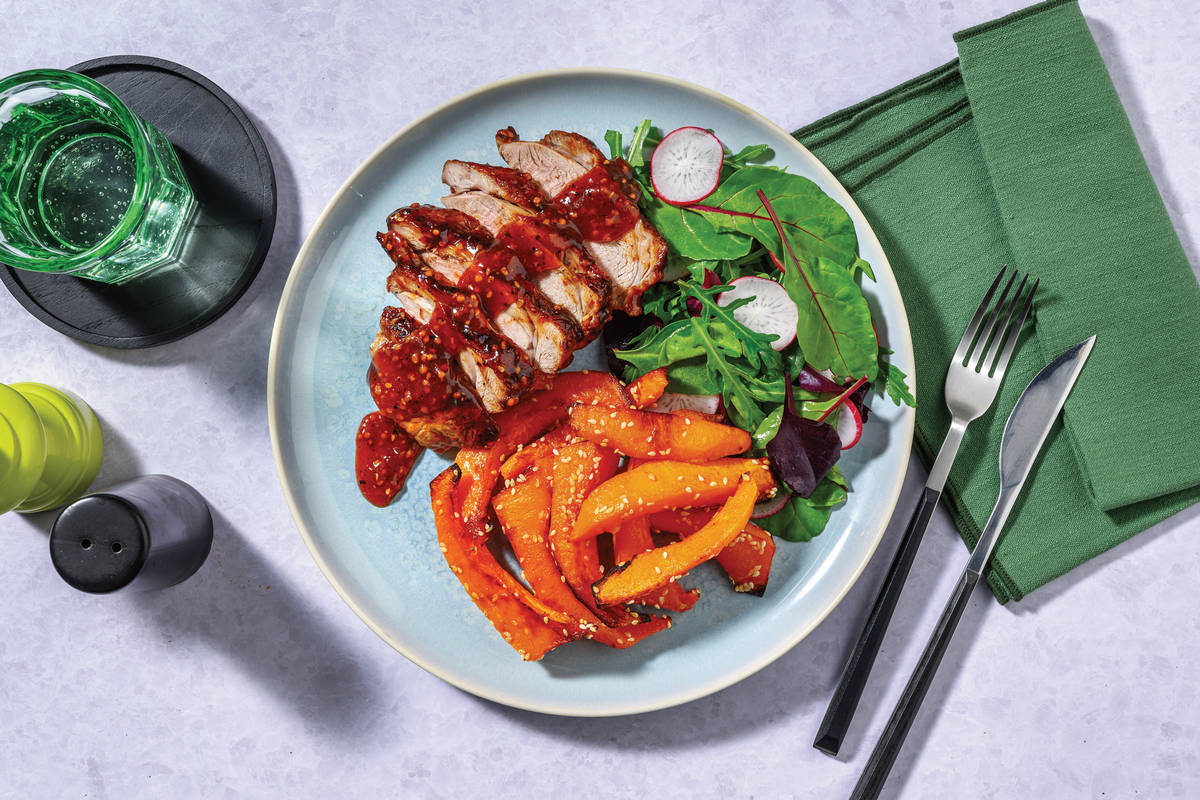 Asian Sweet Chilli-Glazed Double Lamb Rump