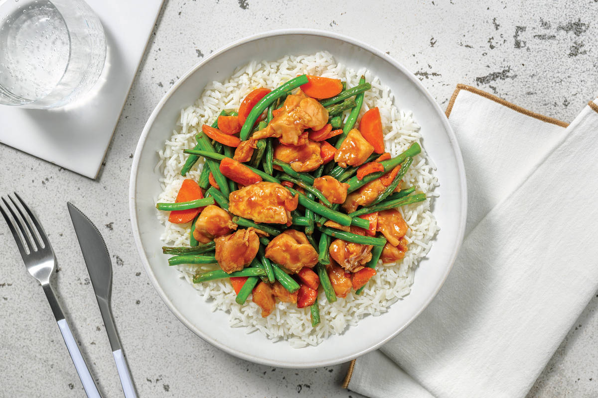 Lemongrass Chicken & Stir-Fried Veggies