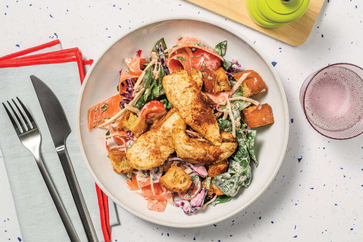 Double Aussie Chicken Tenders & Rainbow Salad