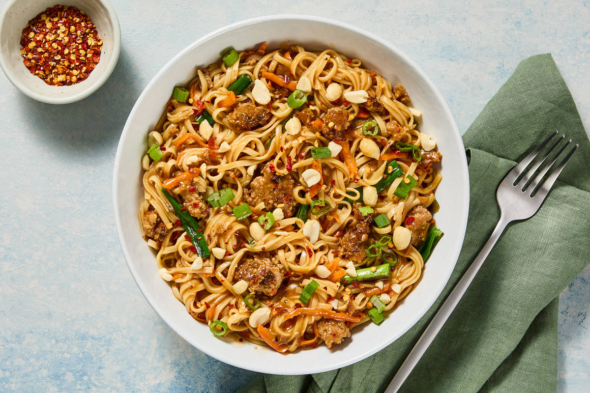 Szechuan Pork Noodle Stir-Fry