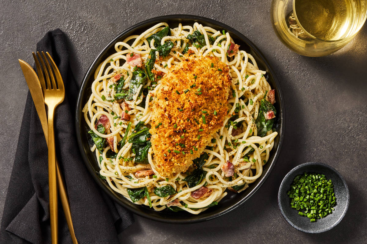 Crispy Chicken & Bacon Alfredo