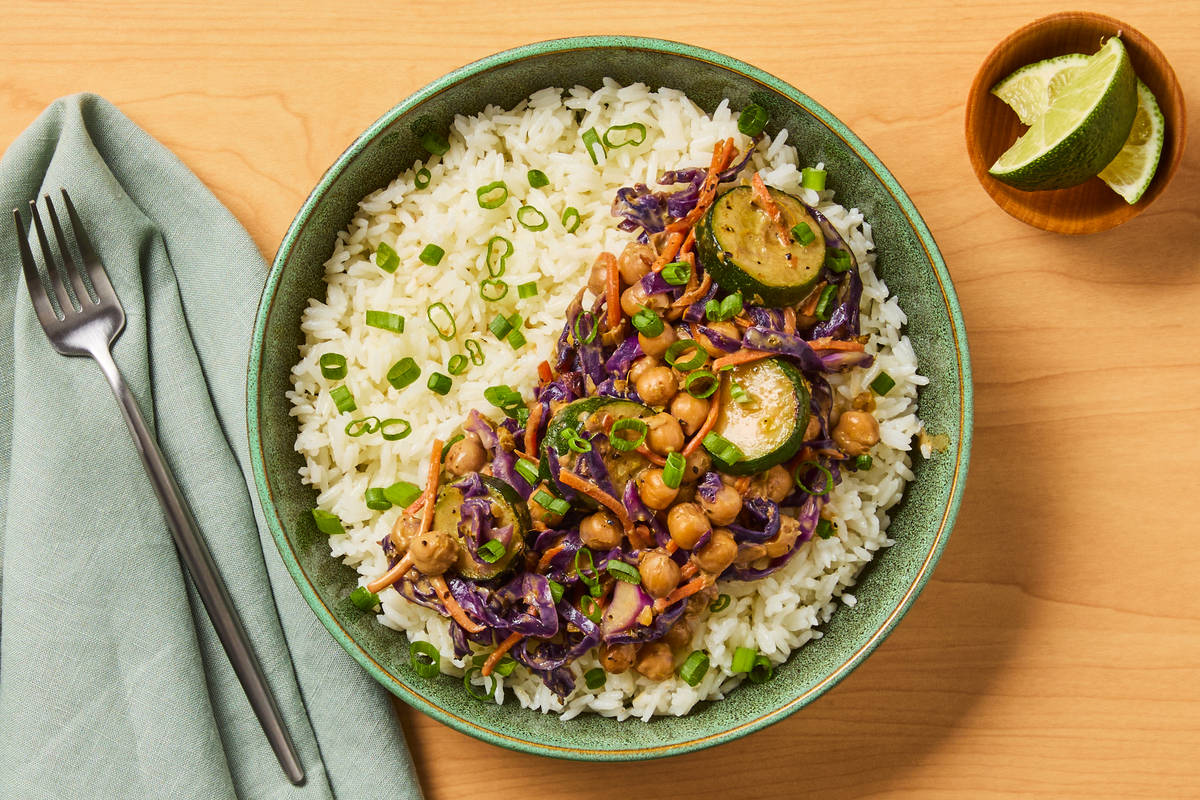 Thai Green Curry with Chicken & Chickpeas