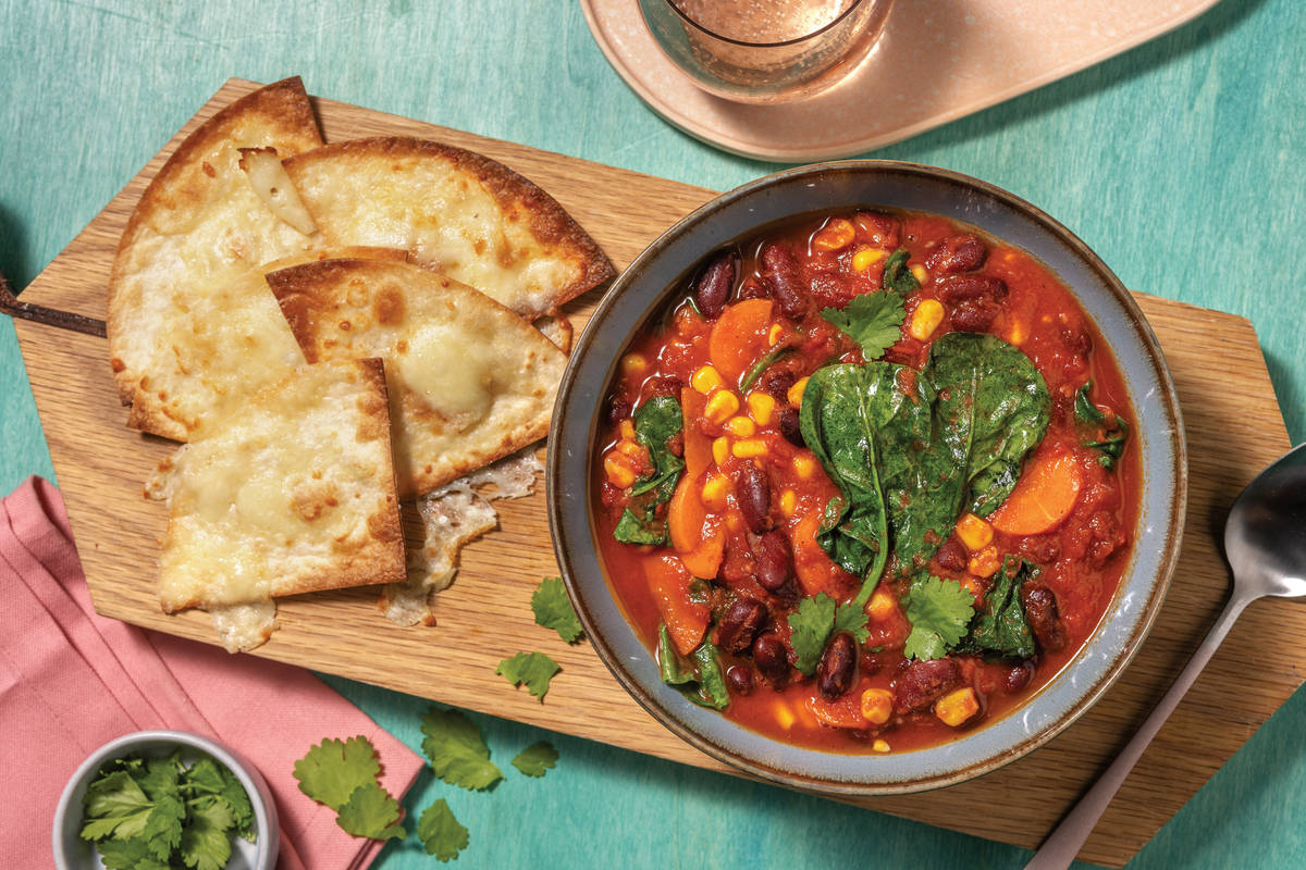 Mexican Bean & Veggie-Loaded Soup