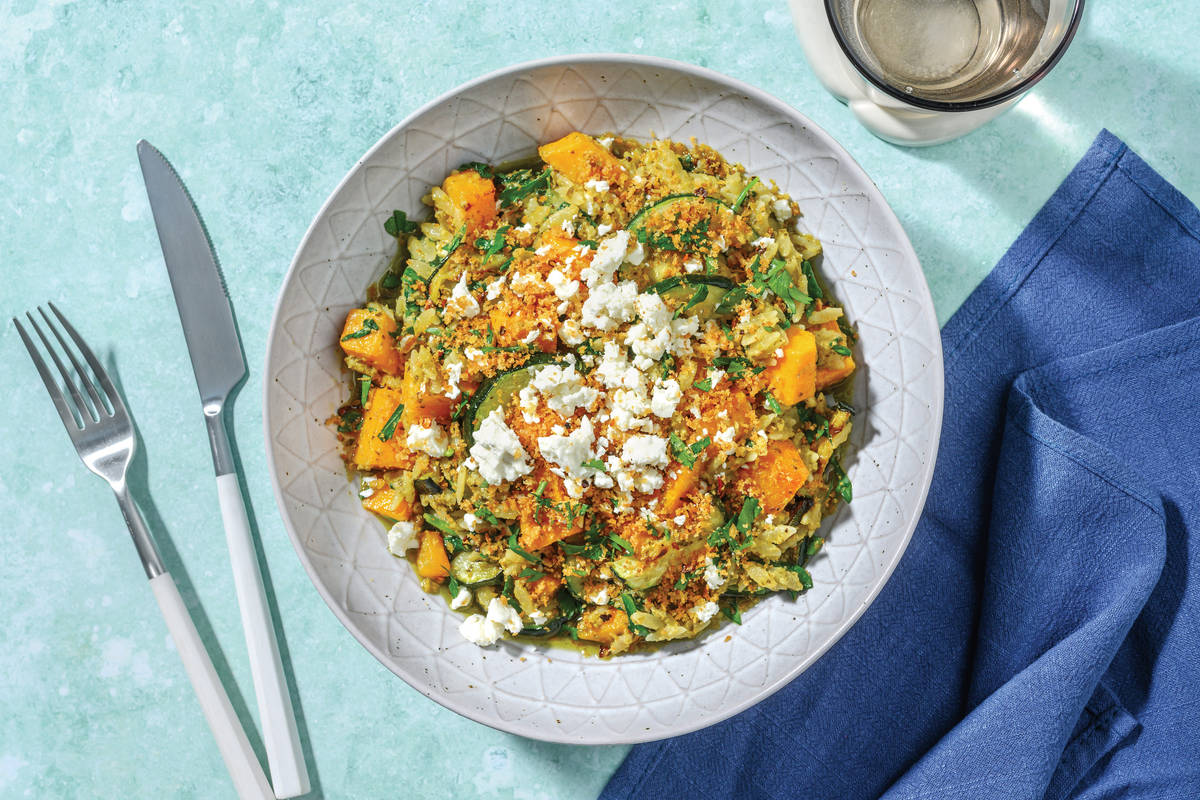 Basil Pesto & Roast Pumpkin Risoni