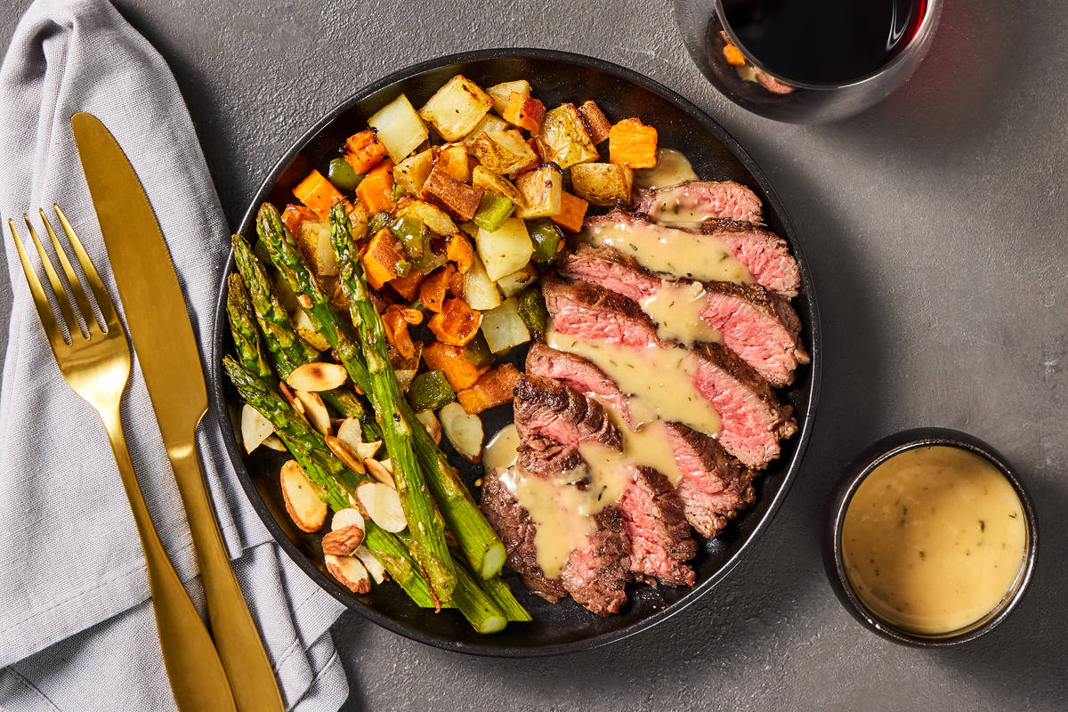 French Onion Bavette Steak
