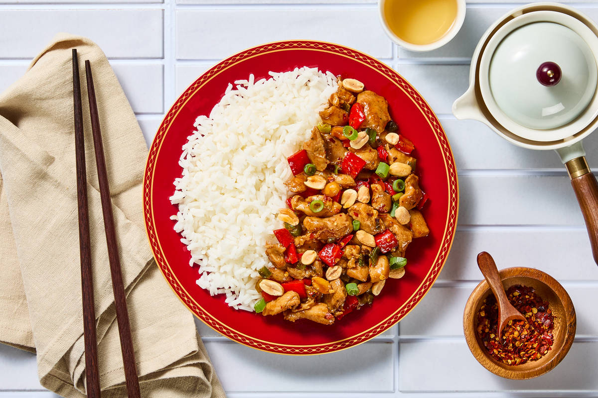 Chinese Spicy Kung Pao-Style Shrimp