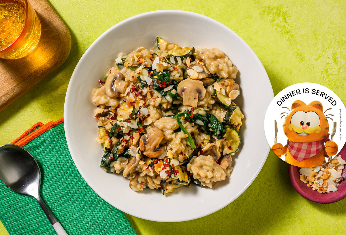 Hearty Mushroom & Green Veggie Risoni