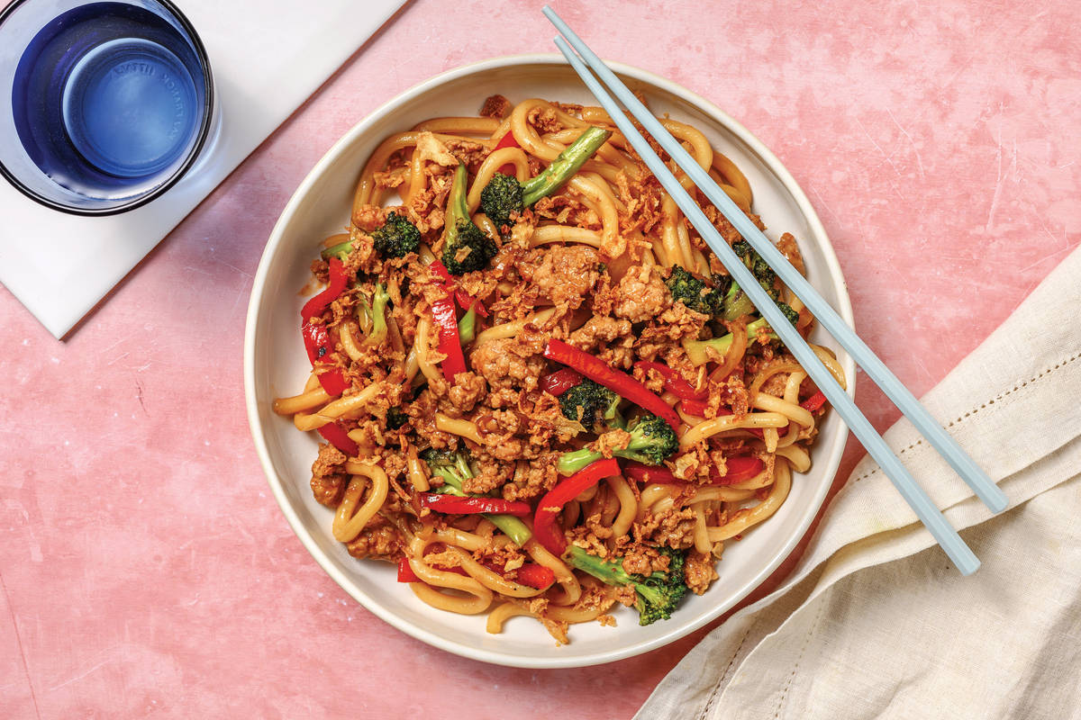 Teriyaki Ginger Beef & Udon Noodles