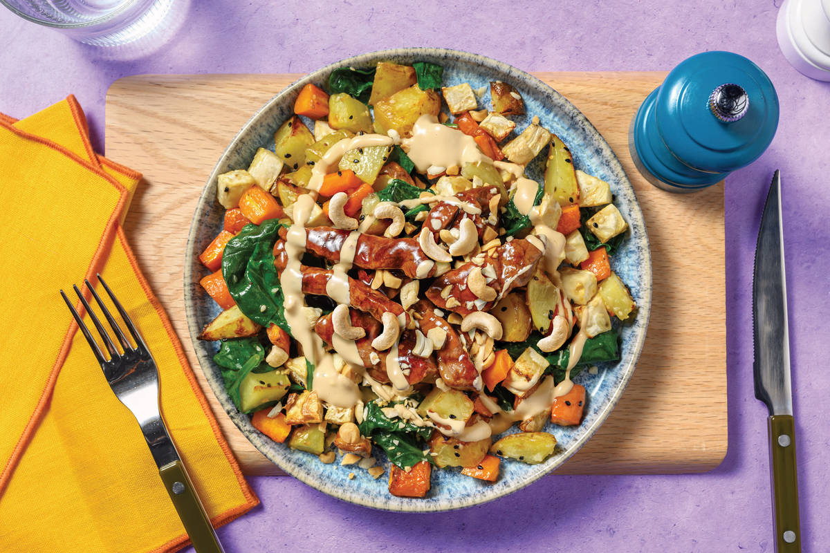 Sweet Chilli Beef & Sesame Veggie Toss