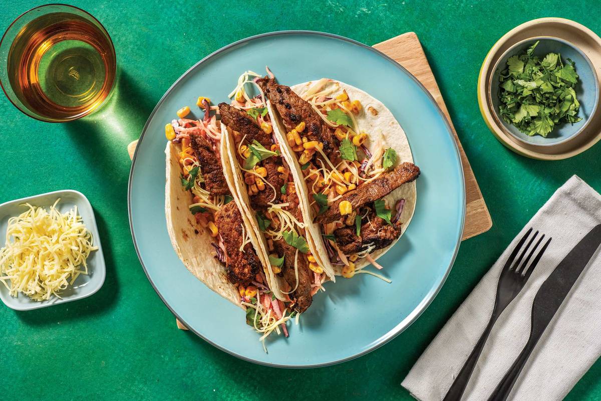 Quick Tex-Mex Beef Tacos