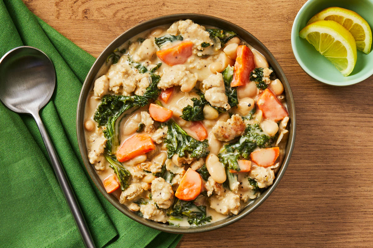 One-Pot Chicken Sausage & Bean Soup