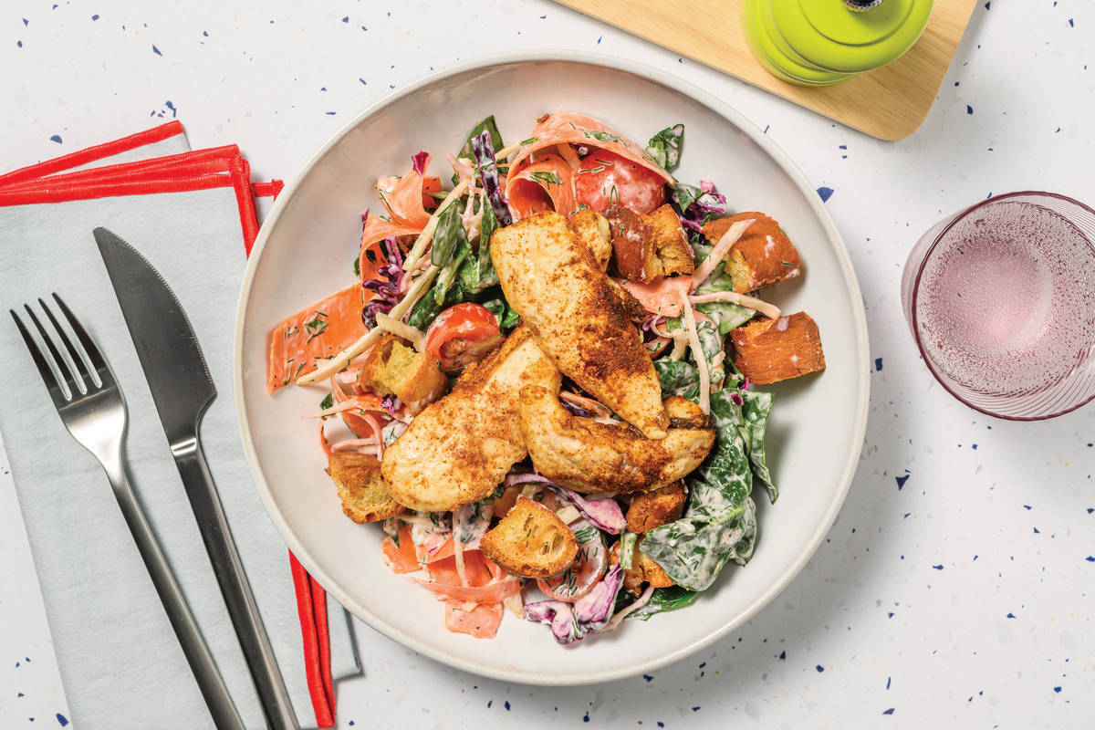Double Aussie Chicken Tenders & Rainbow Salad