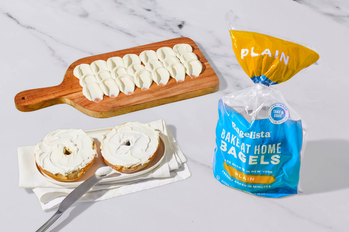 Plain Bagels with Cream Cheese