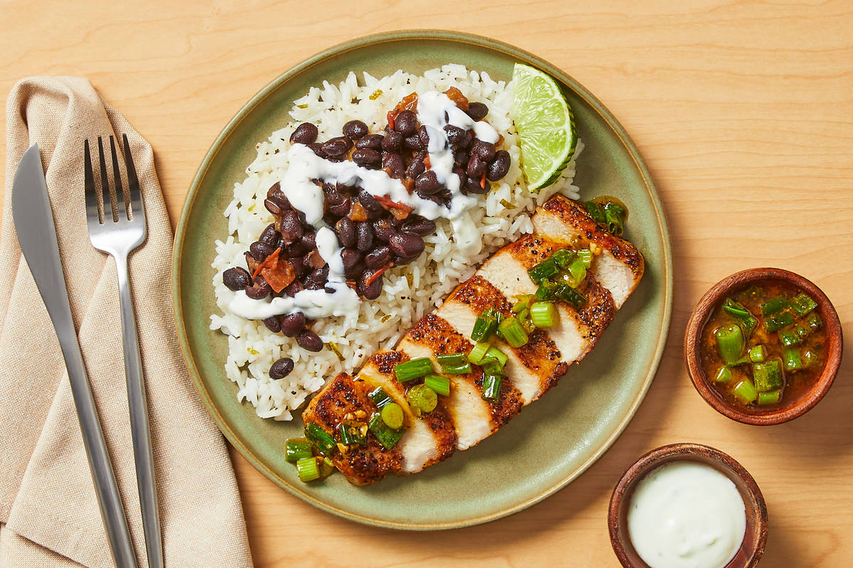 Chicken with Zesty Green Onion Salsa