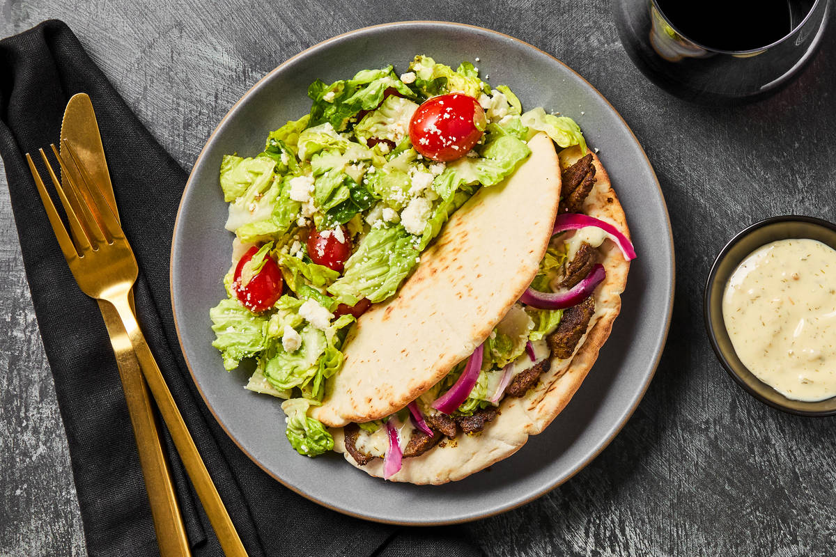 Middle Eastern Steak Pita Wraps