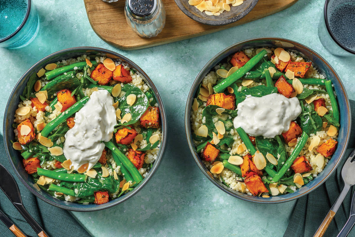 Roast Pumpkin & Greens Couscous