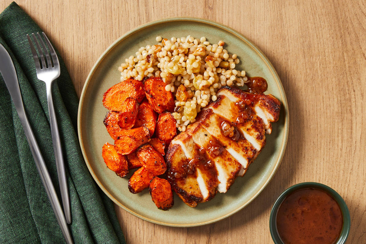 Pork Chops with Cranberry Pan Sauce