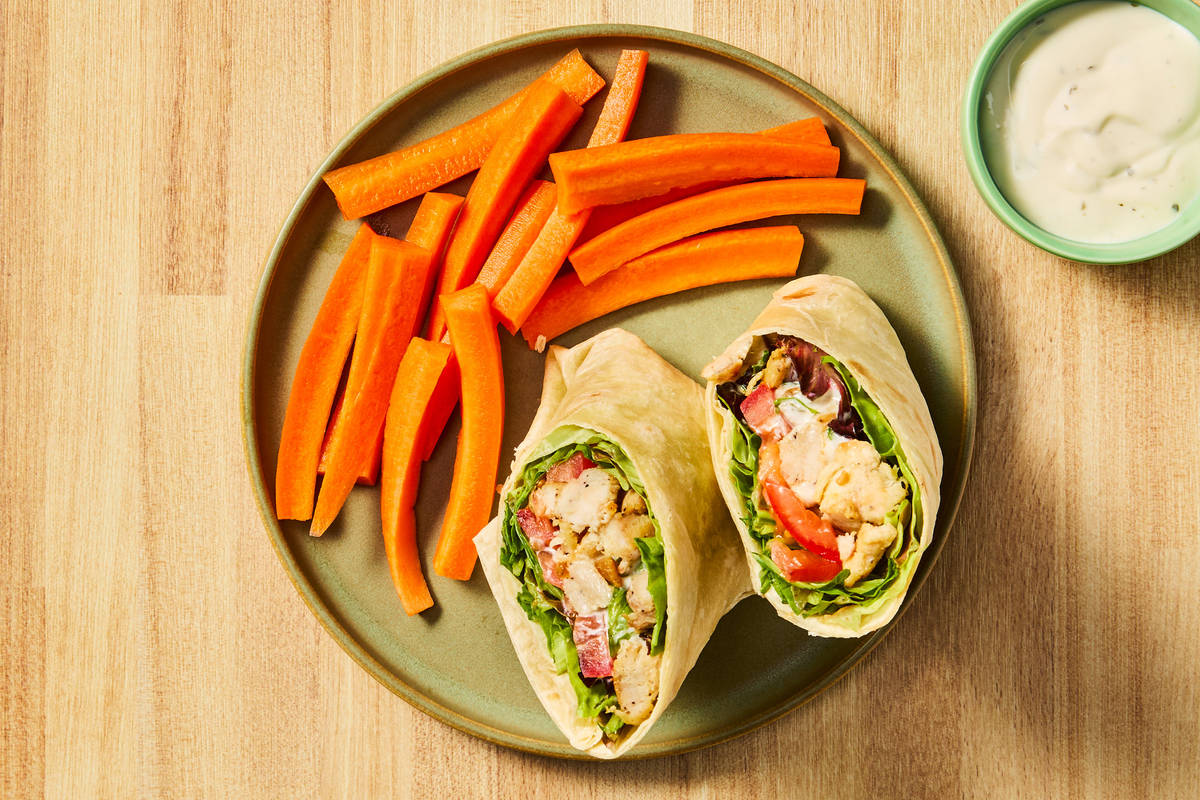 Speedy Chicken Ranch Wraps
