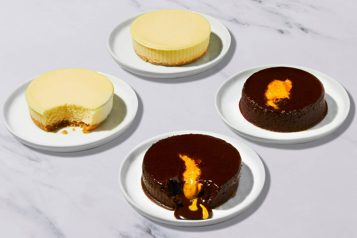 Vanilla Delight Cheesecake & Molten Peanut Butter Lava Cake