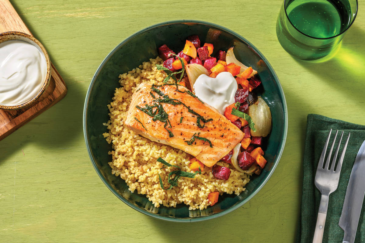 Honey-Glazed Chicken & Moroccan Quinoa