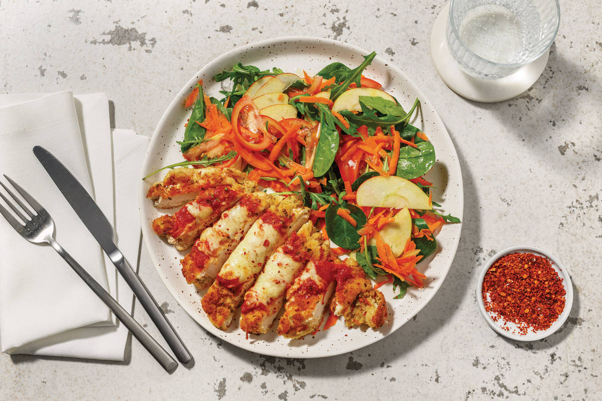 Quick Herb Chicken & Bacon Parmigiana