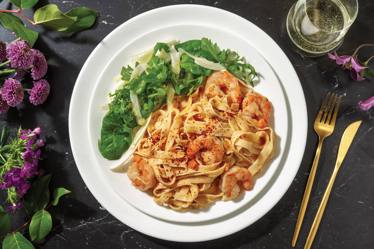 Gourmet Prawn & Fresh Fettuccine Alfredo