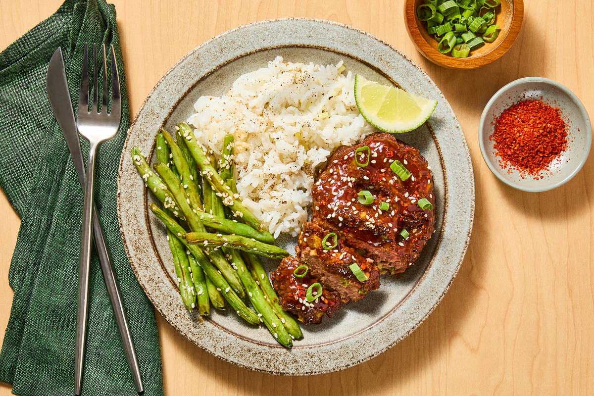 Meatloaves with a Sweet Chili Glaze