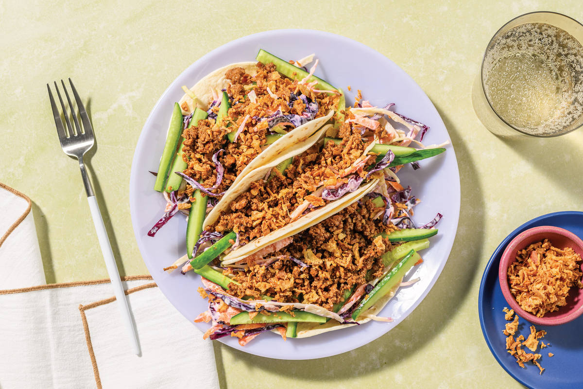 Quick Hoisin Lamb Tacos