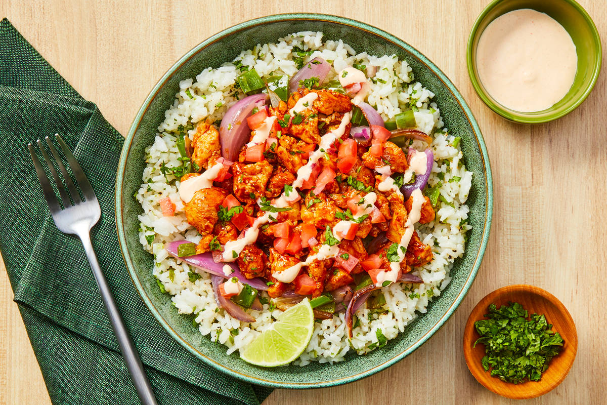 Saucy Shrimp Burrito Bowls