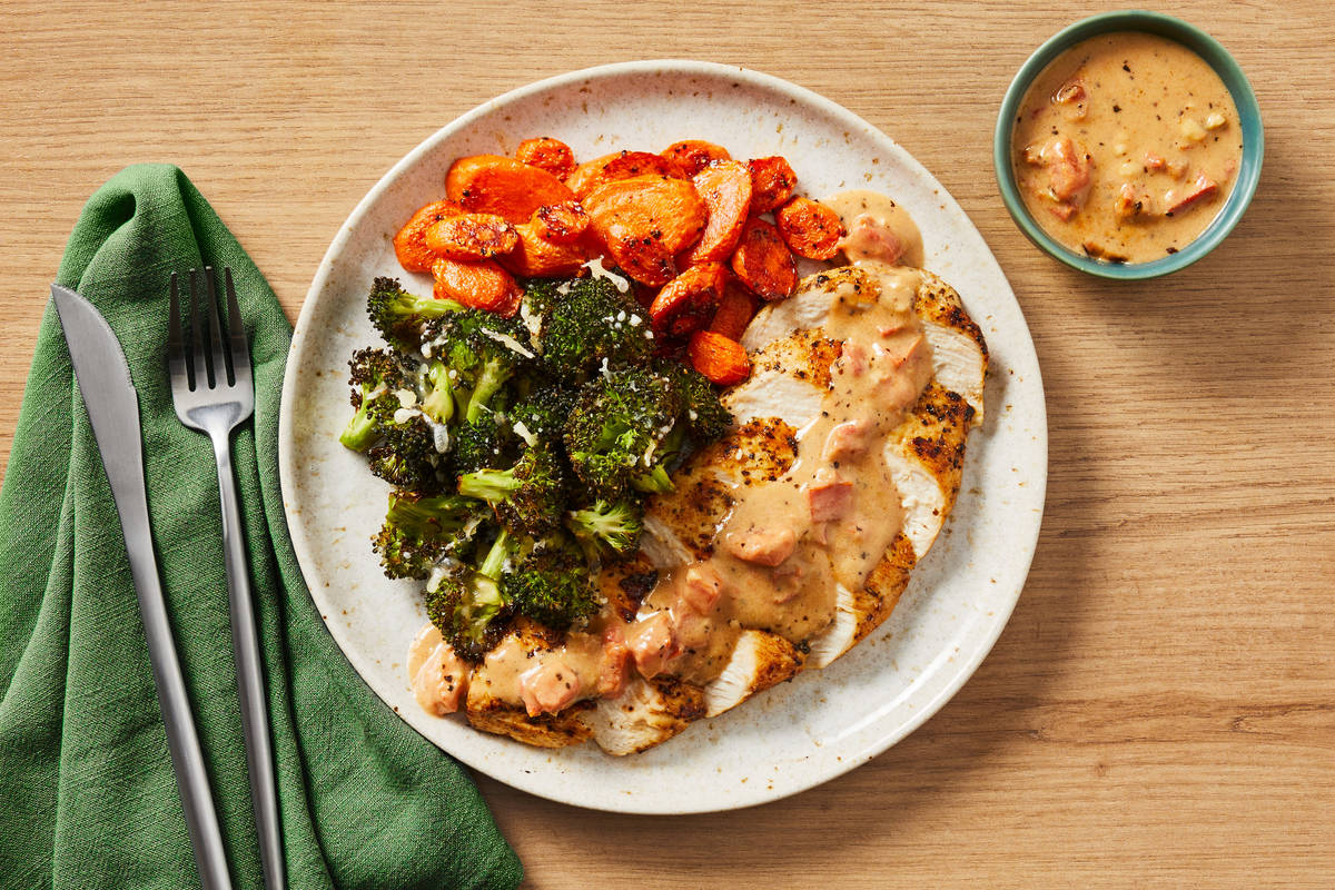 Tuscan-Spiced Salmon & Cheesy Broccoli