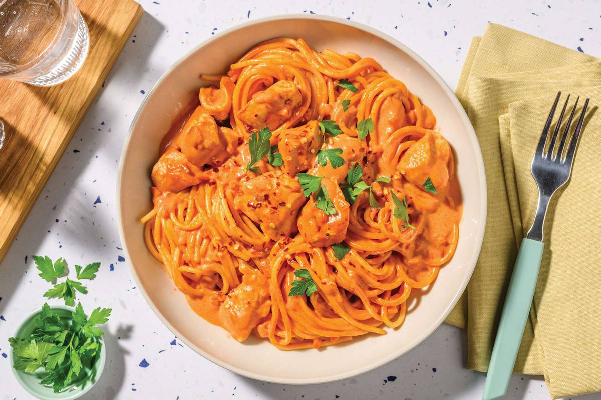 Saucy Chicken, Bacon & Tomato Fasta-Pasta