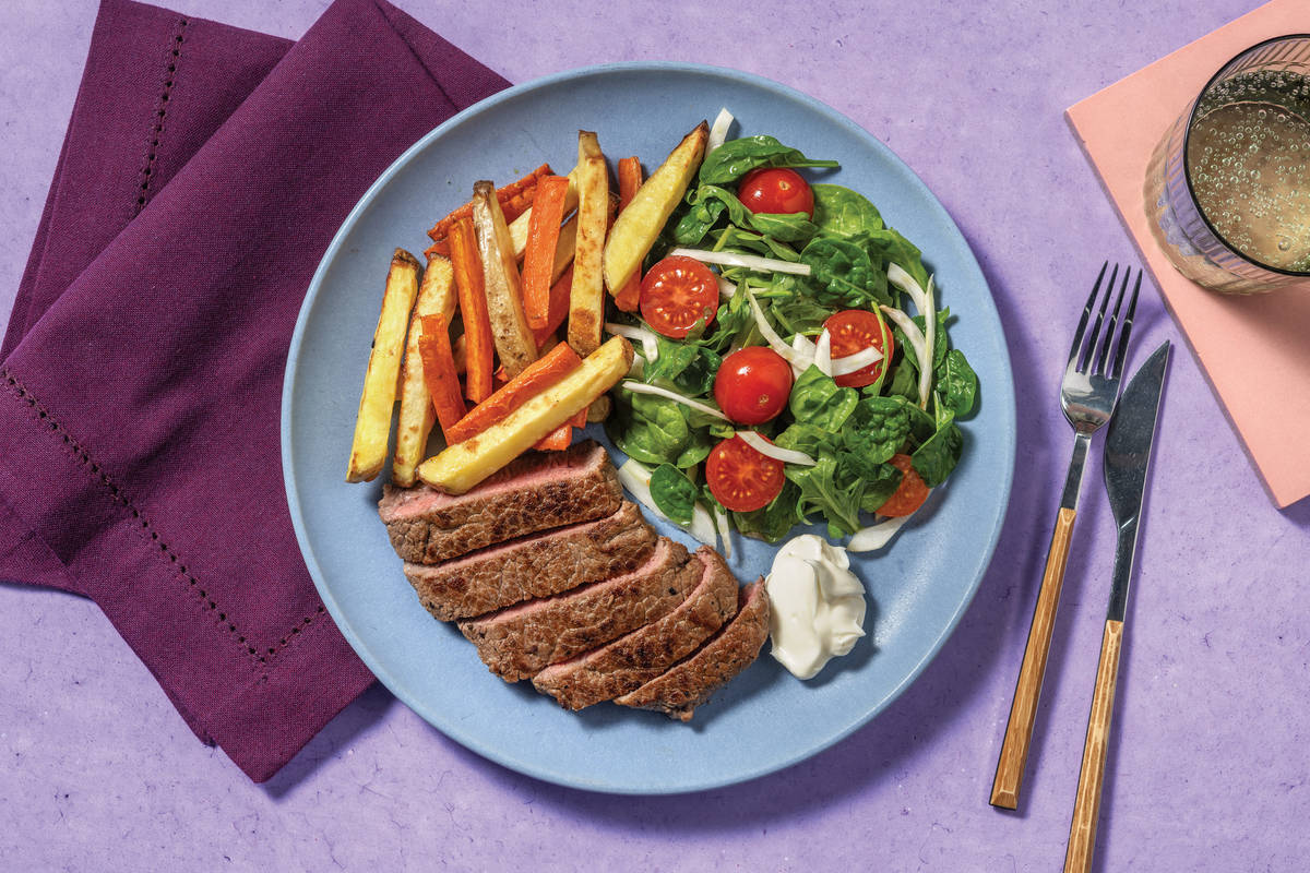 Lemon Pepper Haloumi & Cherry Tomato Salad