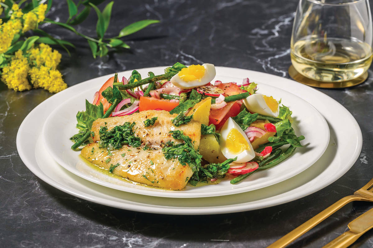 John Dory Meunière & Nicoise-Style Salad