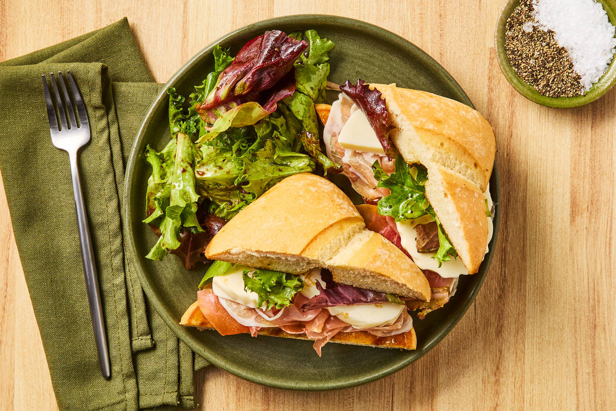 Prosciutto, Fig & Mozzarella Sandwiches