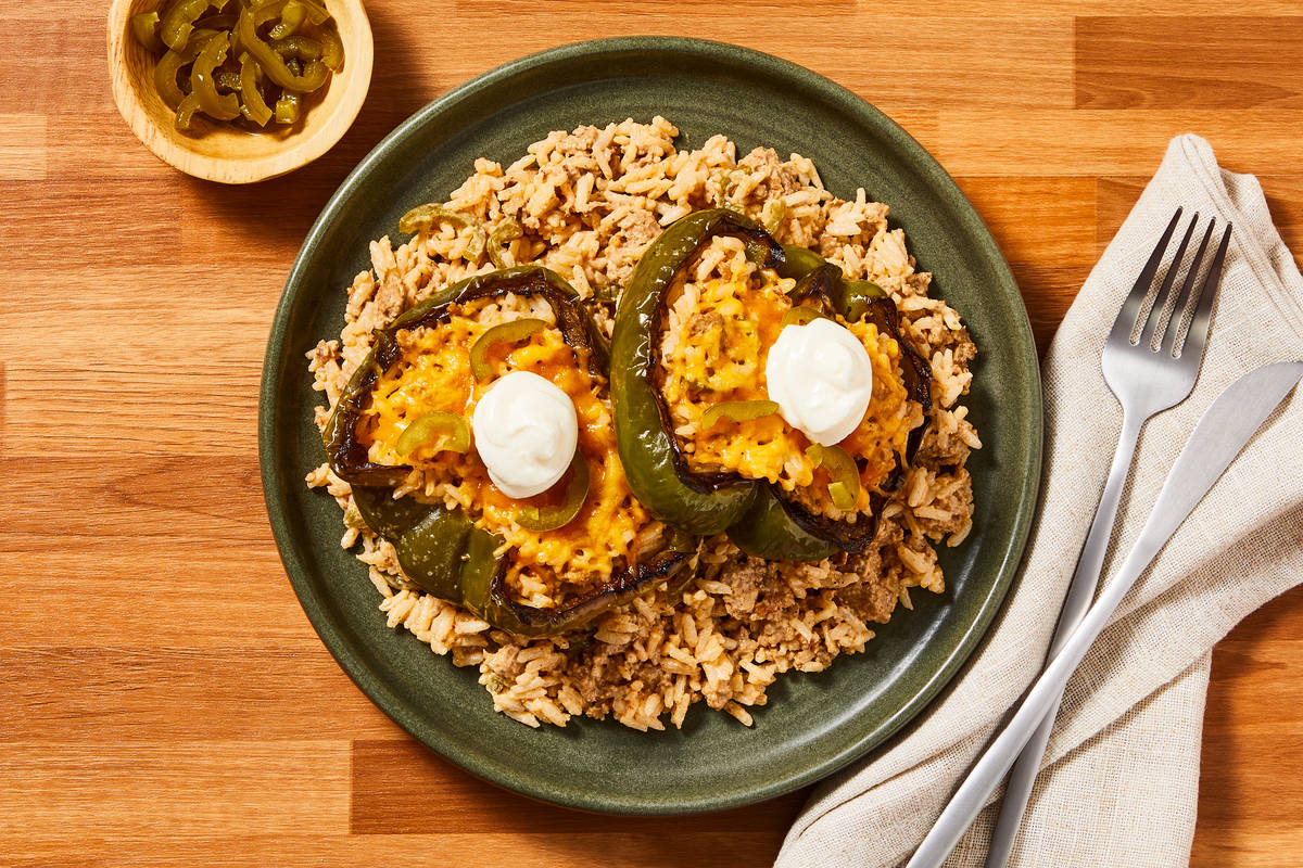 Poppin’ Jalapeño Turkey Stuffed Peppers
