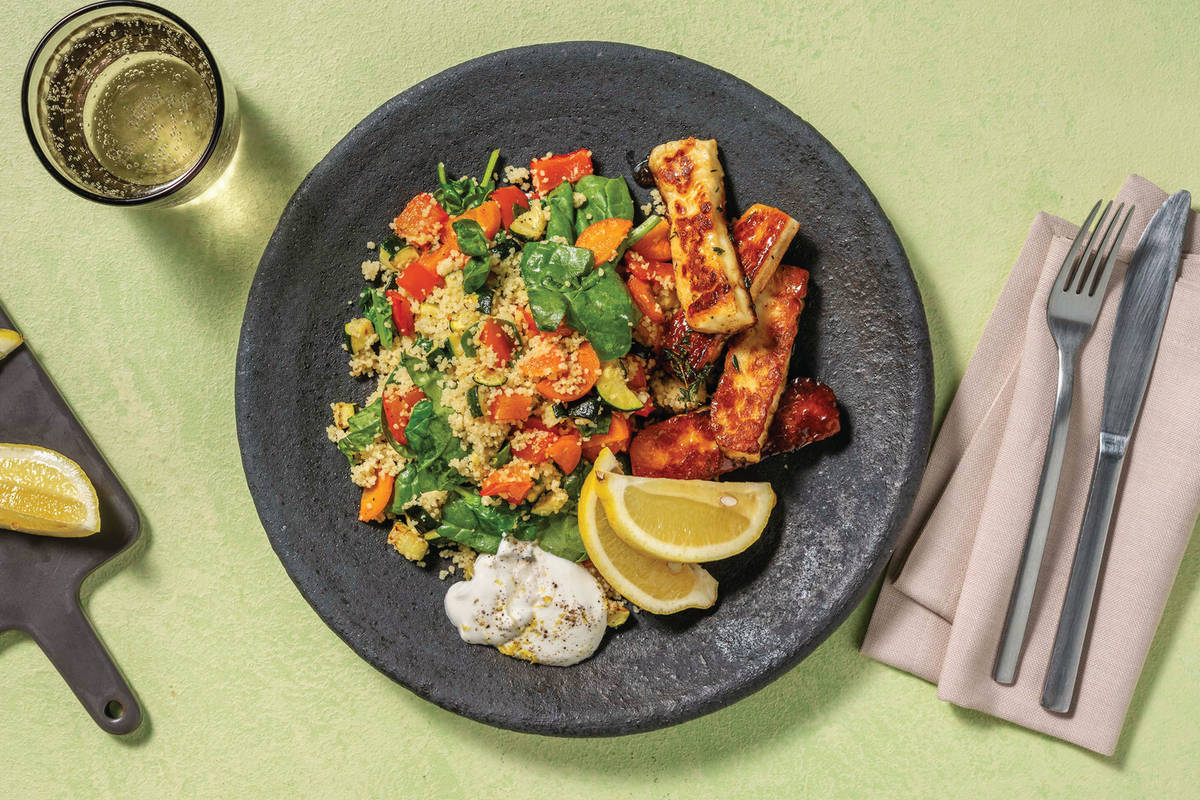 Honey-Thyme Chicken & Veggie Couscous