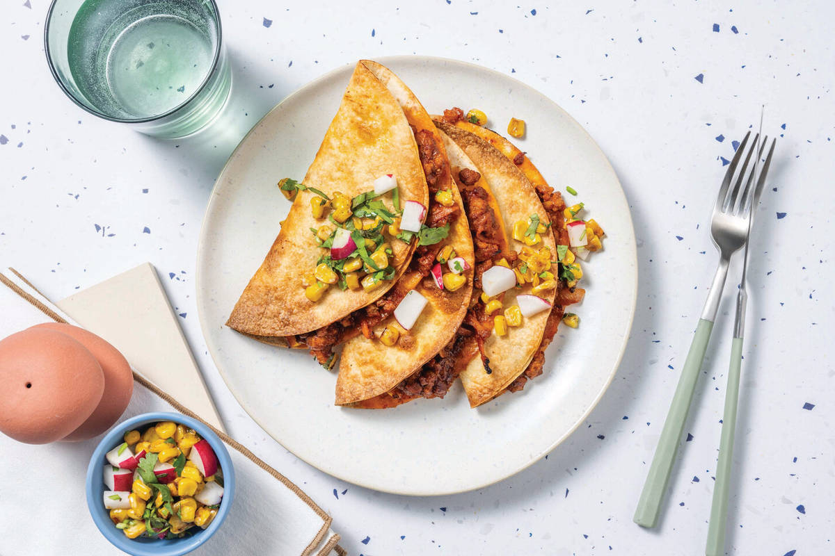 Mexican Beef Mince Quesadillas