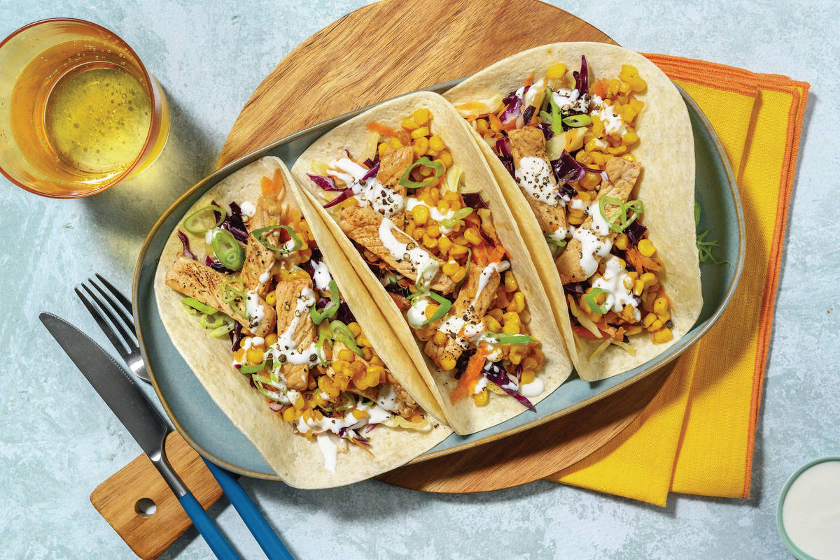 Mexican Fiesta Chicken & Corn Tacos